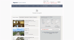 Desktop Screenshot of nigerianpropertymarket.com